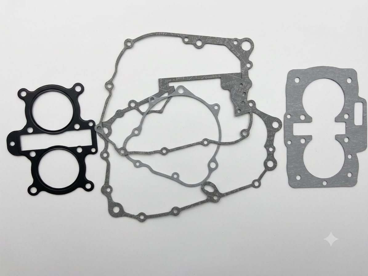 Premium Twin-Cylinder Engine Gasket Kit – Complete Crankcase, Cylinder Head, and Base Gaskets Set