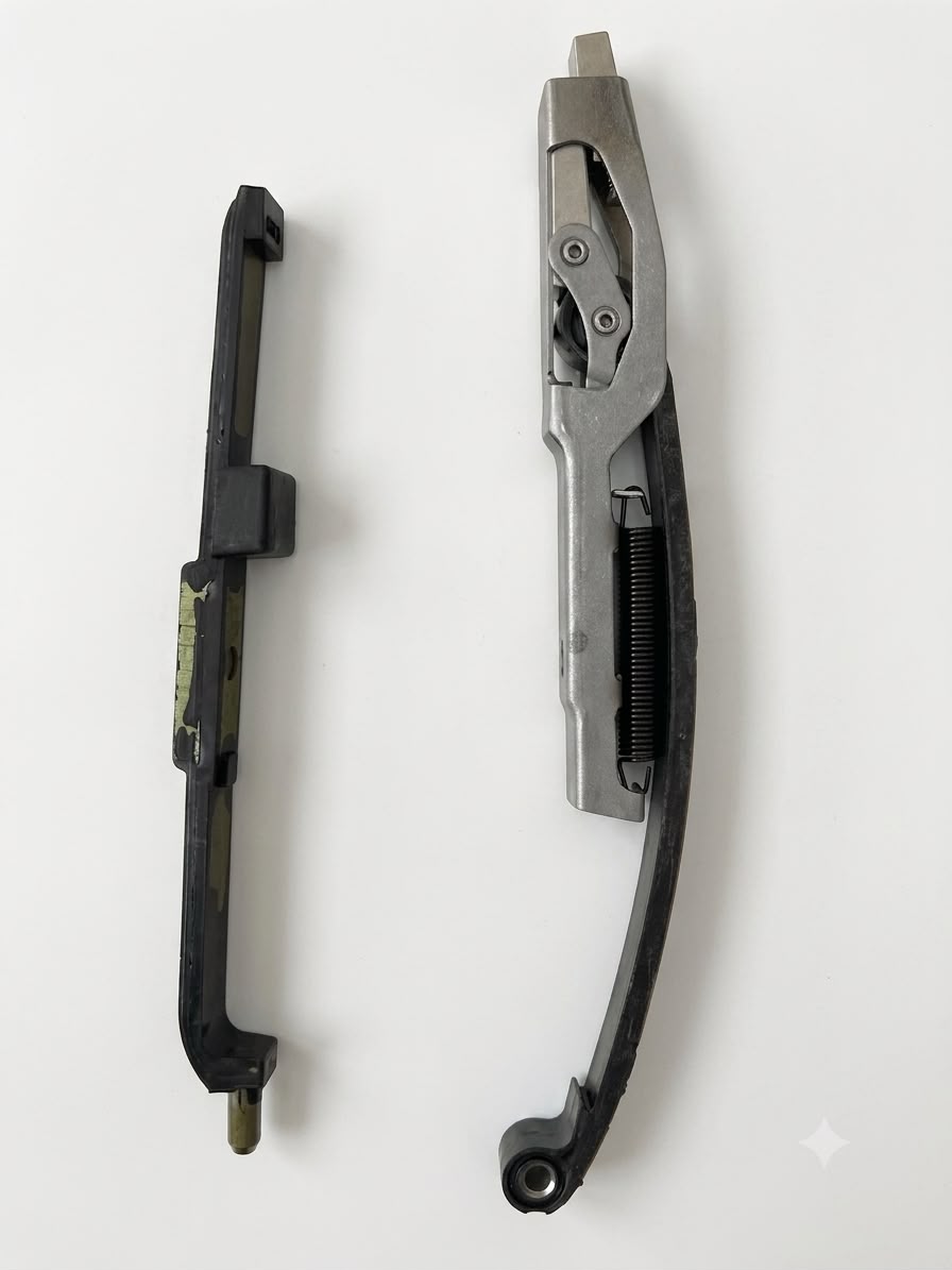 Mechanical Timing Chain Tensioner Arm and Guide Rail Assembly