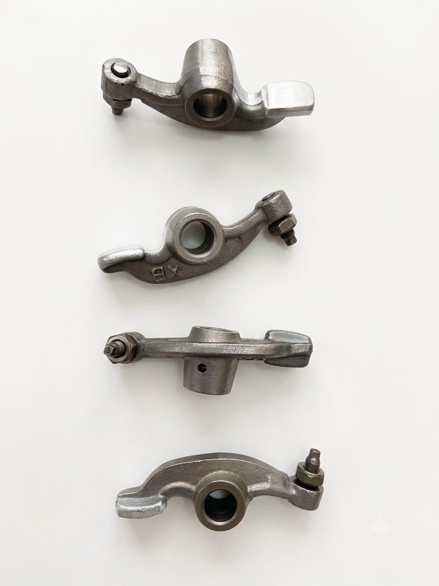Heavy-Duty Engine Valve Rocker Arm Set with Adjustment Tappets