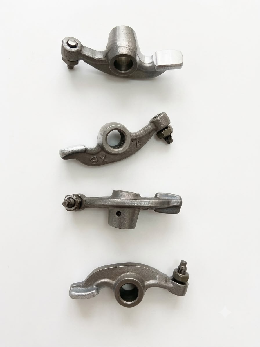 Heavy-Duty Engine Valve Rocker Arm Set with Adjustment Tappets