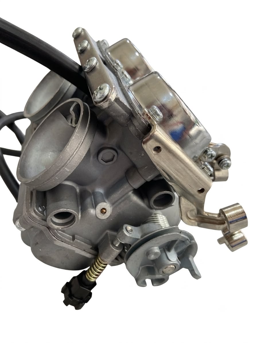 High-Performance Twin Carburetor Assembly for Dual-Cylinder Engines
